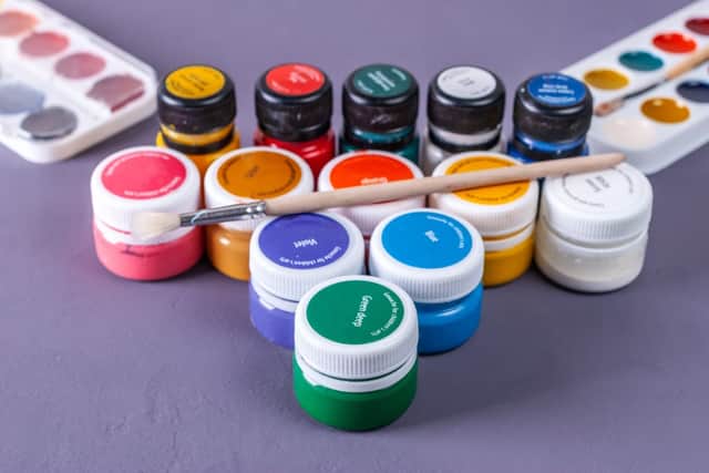 Interactive paint experience at Mosborough Hall Wedding Event