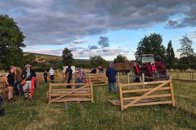 Volunteers set up the Showground ahead of the 2026 Hope Show on August Bank Holiday Monday