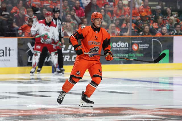 New signing Adam Rockwood impressed in his first game at the Arena on Sunday