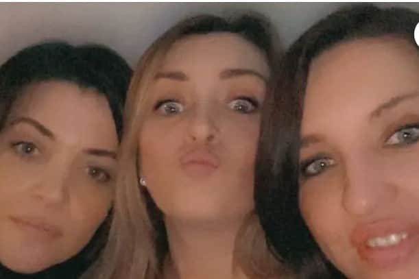 Gemma Smith, in the middle, with Becky on left and and their other sister Kym