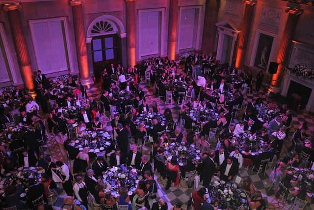 The Marble saloon at Wentworth Woodhouse is the stunning setting for the Black Diamonds Ball
