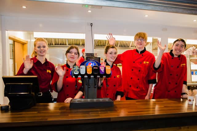 Team members at Gulliver's