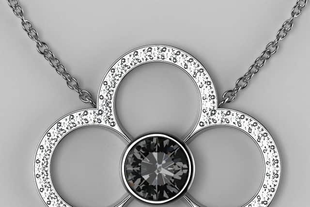 The black diamond pendant