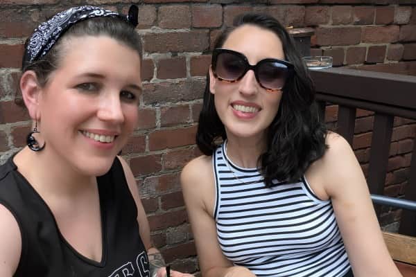 Donna Houghton and April Louise. 