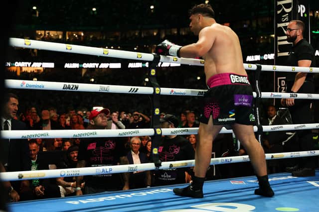 Dave Allen confused at Croke Park, Dublin Picture courtesy of Matchroom Boxing Mark Robinson