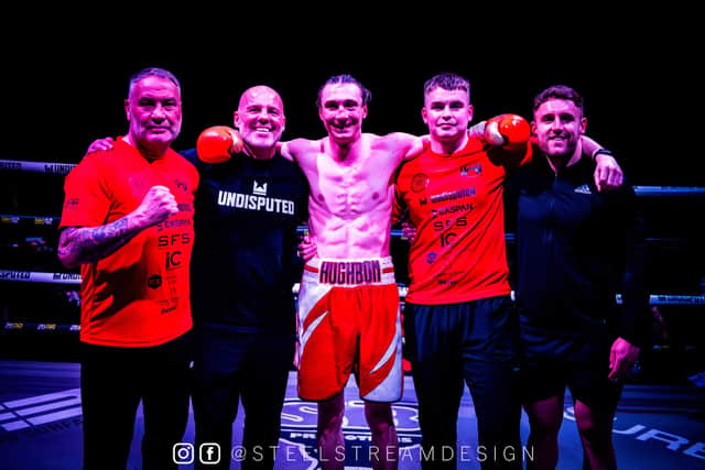 Hughie Wilson and team. Pic Ryan Marsden
