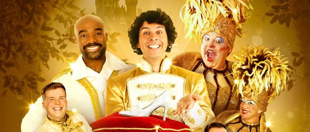 The cast of Cinderella - Sheffield Theatres and Evolution Productions