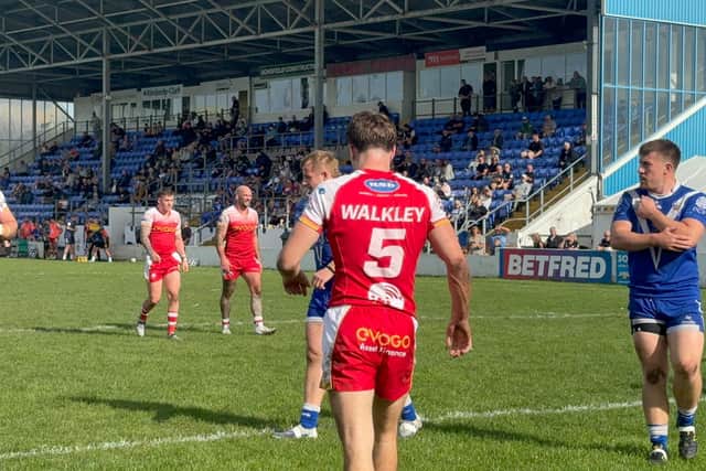 Billy Walkley scored the Eagles' first try in Sunday's proceedings.