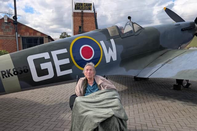 Deangate Care Home resident Margaret Dymock, 90, recalled brother’s service in the RAF during a trip to Eden Camp Modern History Museum.