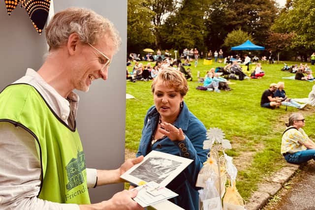 Friends group Chairman Mark Cordle at the community picnic at Meersbrook Hall