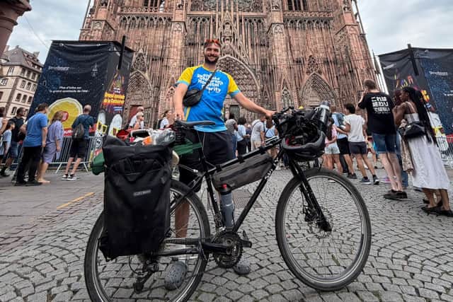 Dan has set off on his journey from Sheffield to New Zealand, which is expected to take 18 months