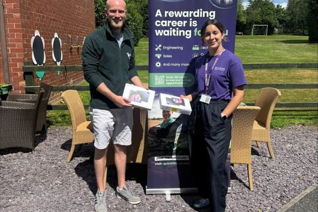 Jack Dutton, Project Manager at the Exodus Project with Elisabeth Kamaris, social value and community engagement manager at Quickline.