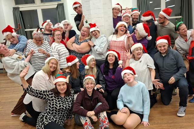 The Woodseats Musical Theatre Company team are getting in the Christmas spirit.