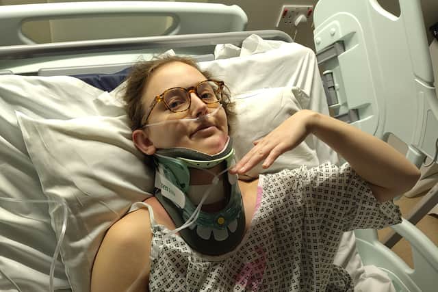 Clara in hospital