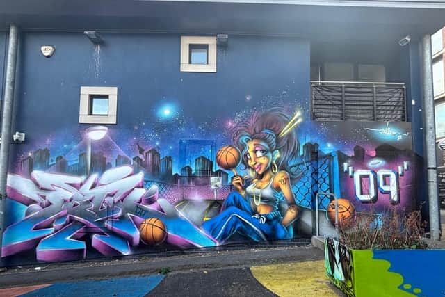 "Bounce!" by Florence Blanchard at Pinball Park
