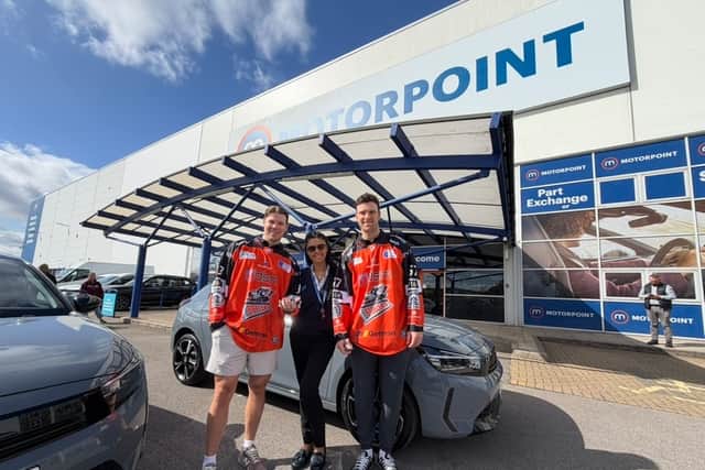 Olivier Archambault and Logan Roe collected their cars last week