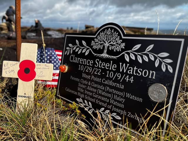 Twizle Head dig site and family plaque