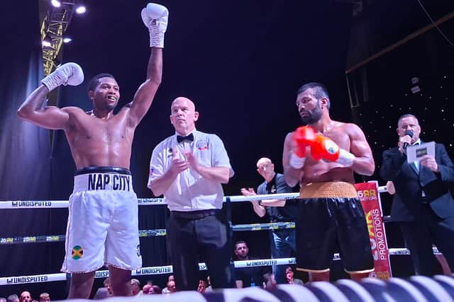 Naphtali Nembhard in action at Magna Pic Bob Westerdale
