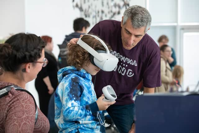 A VR experience at Festival of the Mind 2024
