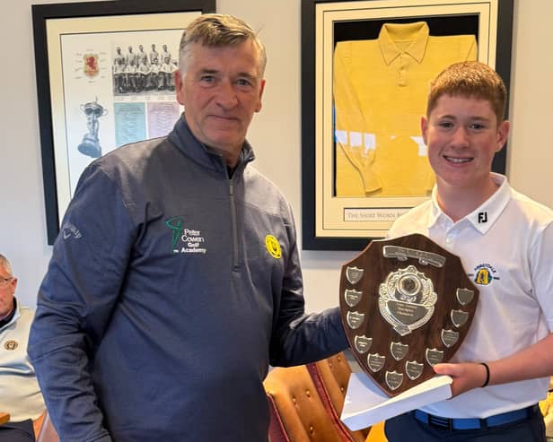Calum Davies Sheffield Union of Golf Clubs Junior Match-Play Champion
