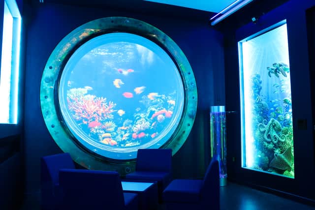 The room was designed to nurture wellbeing
