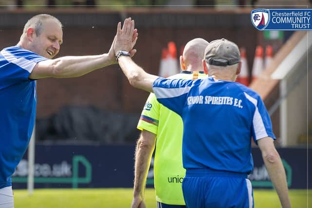 Walking Football improves player's sense of wellbeing