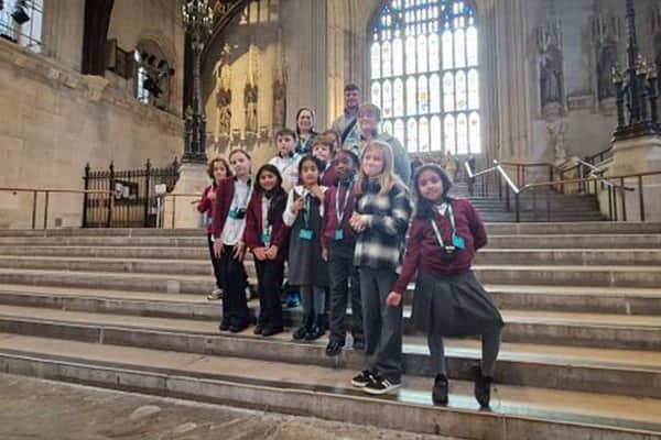 The pupils explored the House of Commons