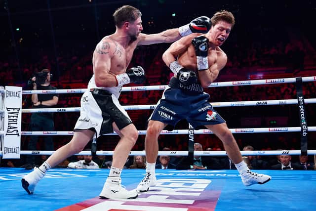 Giorgio Visioli v Maxi Hughes Picture By Mark Robinson Matchroom Boxing 2