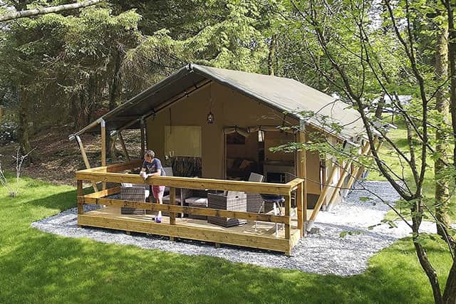 Luxury safari tents are one of the glamping options chosen by many families