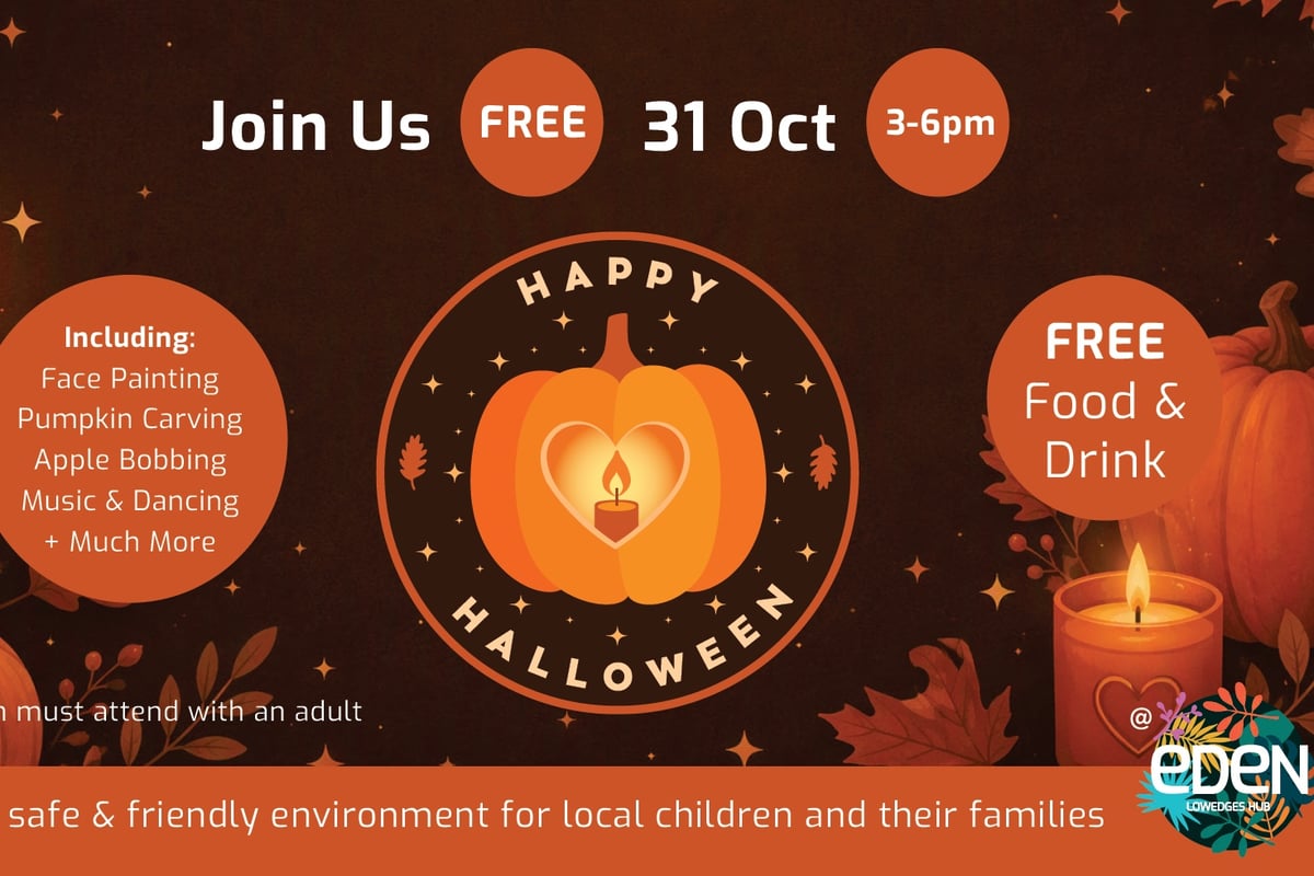 Free Halloween party planned at Eden’s Lowedges Hub