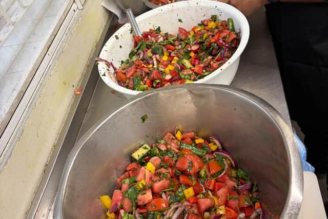 Salads created by RADMASH at Sheffield Transformed event