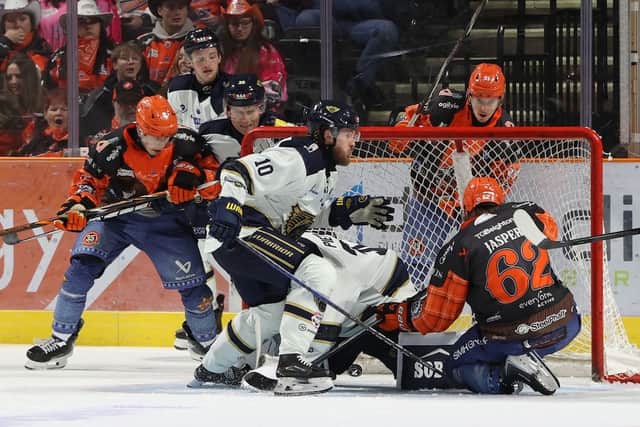 A huge goal for Evan Jasper on Sunday for the Steelers, his second of the night