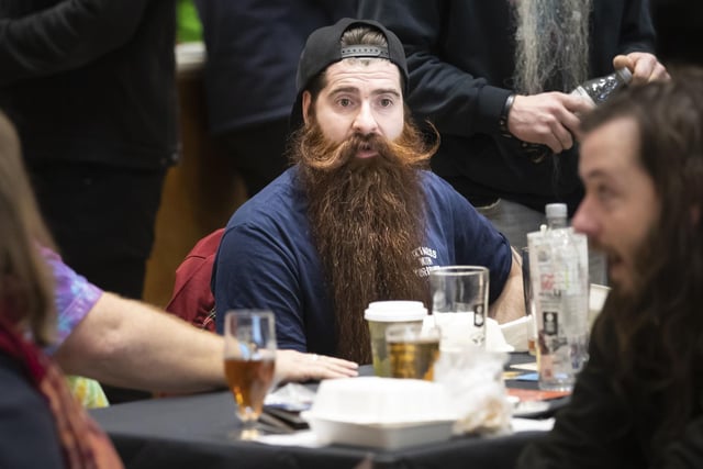 Shane Hazelgrave had one of the more lengthy beards on show at the event (as well as an impressive moustache!)