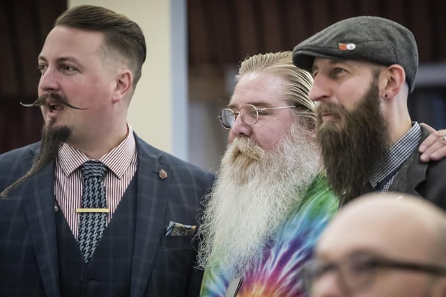 Owners of beards of all shapes and sizes met in Yorkshire for the event.