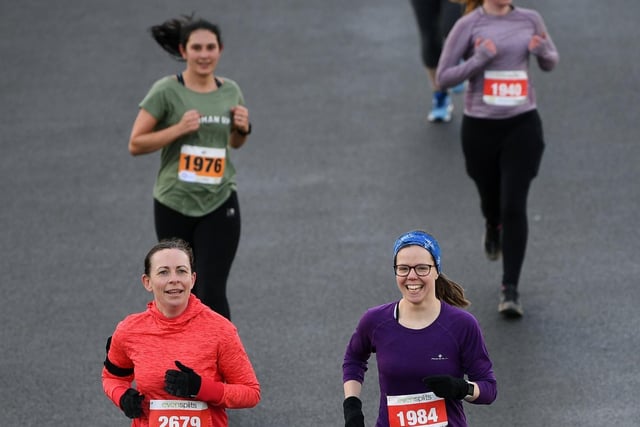 Runners enjoyed the fun event to promote the sport among women at the inaugural IWD5K on Sunday.