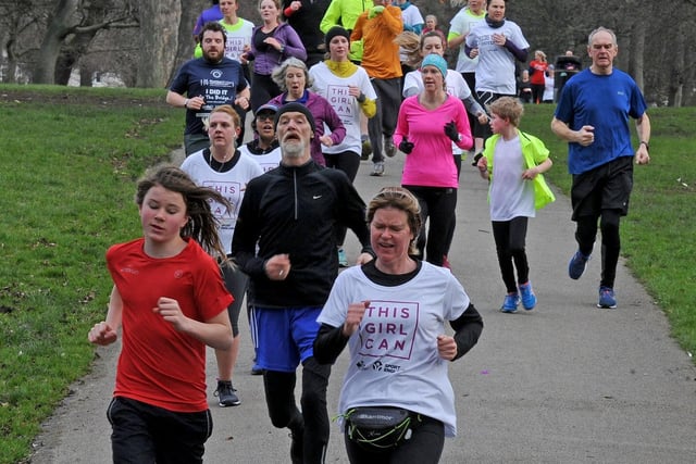 Runners took to Potternewton Park for International Women's Day