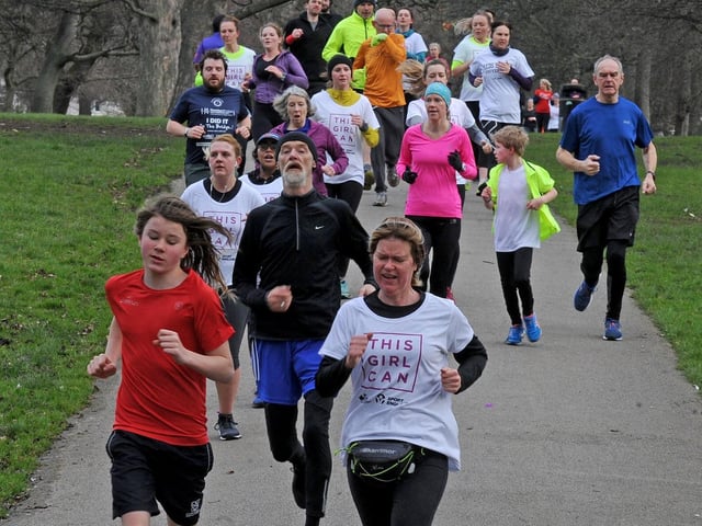Runners took to Potternewton Park for International Women's Day