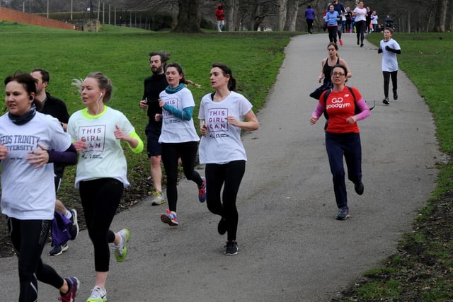 Runners took to Potternewton Park for International Women's Day