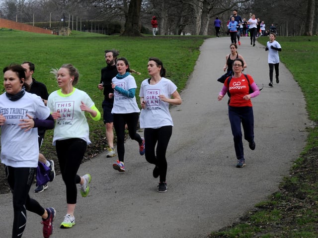 Runners took to Potternewton Park for International Women's Day