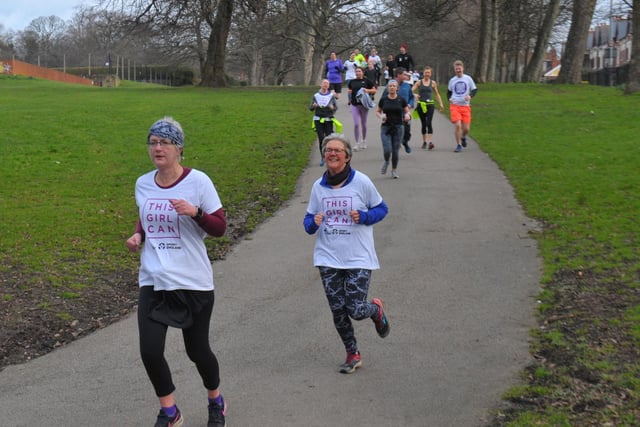 Runners take to Potternewton Park for International Women's Day