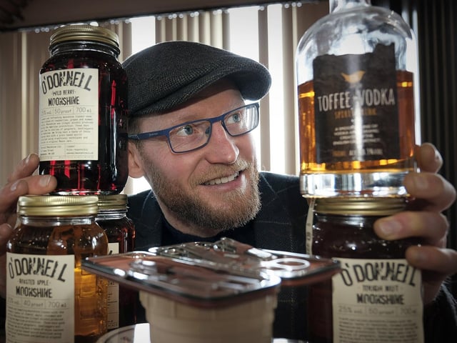 Mark Parkin of the store Furbellow and Co with some treats on offer.