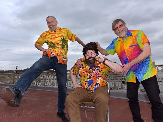 Mark Long, Kevin Donnavan and Dave Maddison have fun.