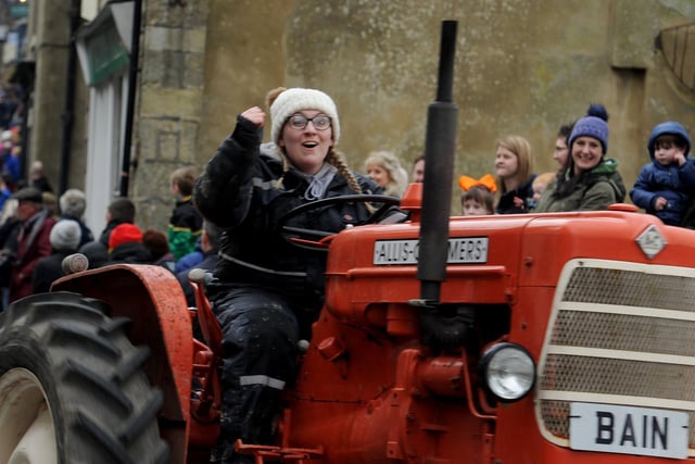 Vintage and modern tractors take part