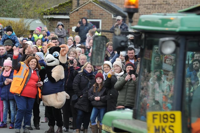 Crowds line the streets of Nidderdale