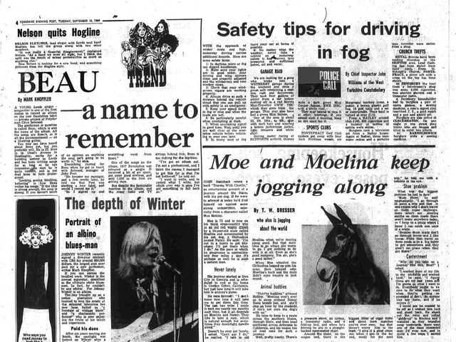 Guitar legend Mark Knopfler worked as a junior reporter on the YEP in 1968. Would go on to form Dire Straits whose fifth album, Brothers In Arms, sold more than 30 million copies worldwide.