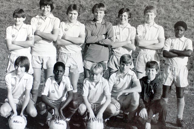 Leeds City Boys U-14's captained by David Batty (front, centre) who would go on to make over 300 appearances for Leeds United in two spells for the club.