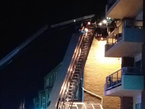 The number of fire engines at the scene was increased to 10 just before midnight, in addition to two Aerial Ladder Platforms (ALPs).