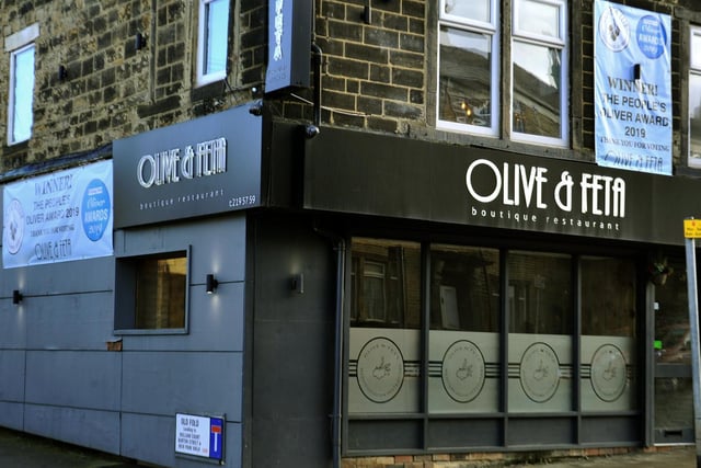 The popular Olive&Feta bagged ninth place on the list. The Farsley restaurant's food and service was described by one reviewer as "10/10."