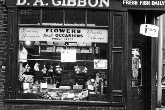 A shop front on Dial Street, Leeds.