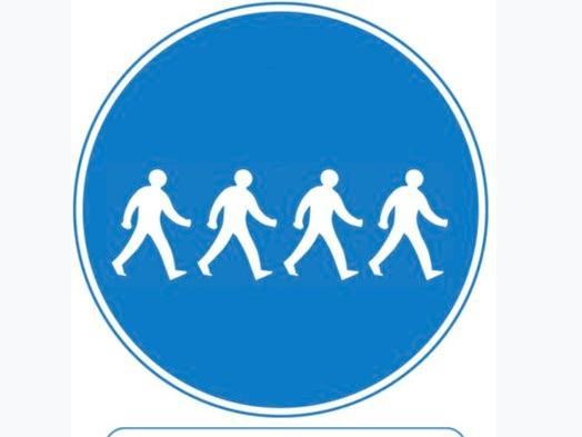 Standing this sign before packed high streets, near train or bus stations, outside sports stadiums or multi-purpose arenas, on school run routes, and at other busy places could aid drivers unfamiliar with the area.